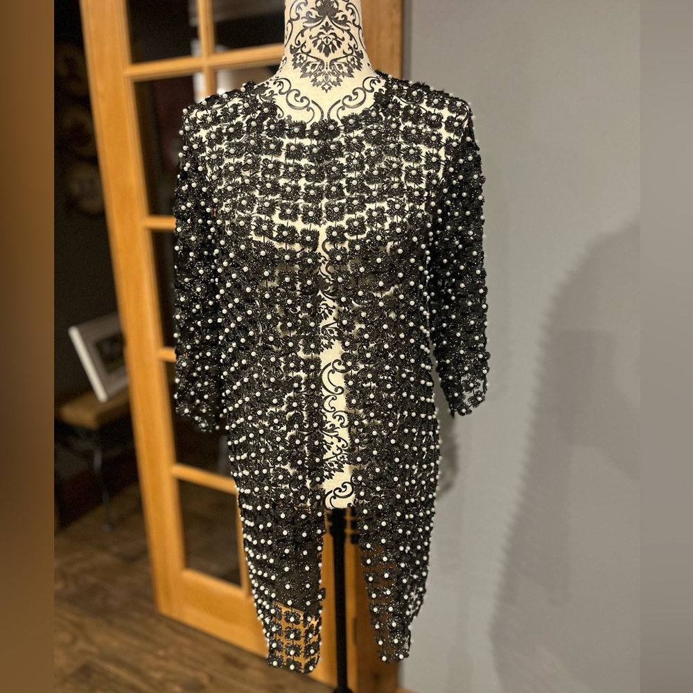 Joseph Ribkoff Black and White Cardigan